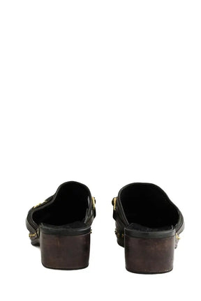 Sabots Gucci Noir en Cuir