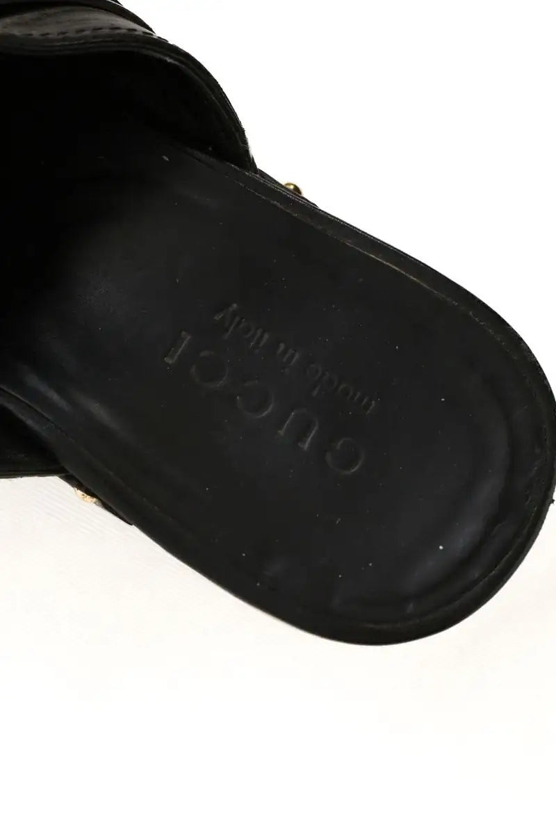 Sabots Gucci Noir en Cuir