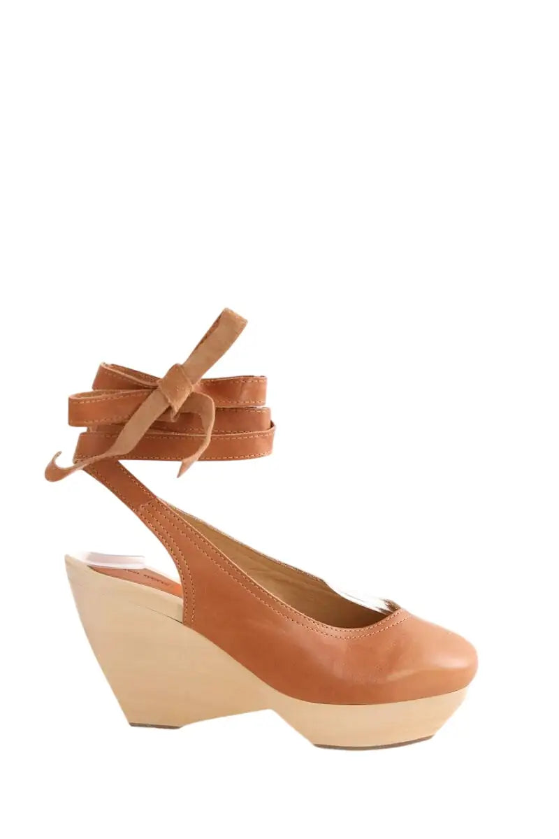 Sabots Isabel Marant Clog slinbacks Camel en Cuir, taille 39 - Seconde Main