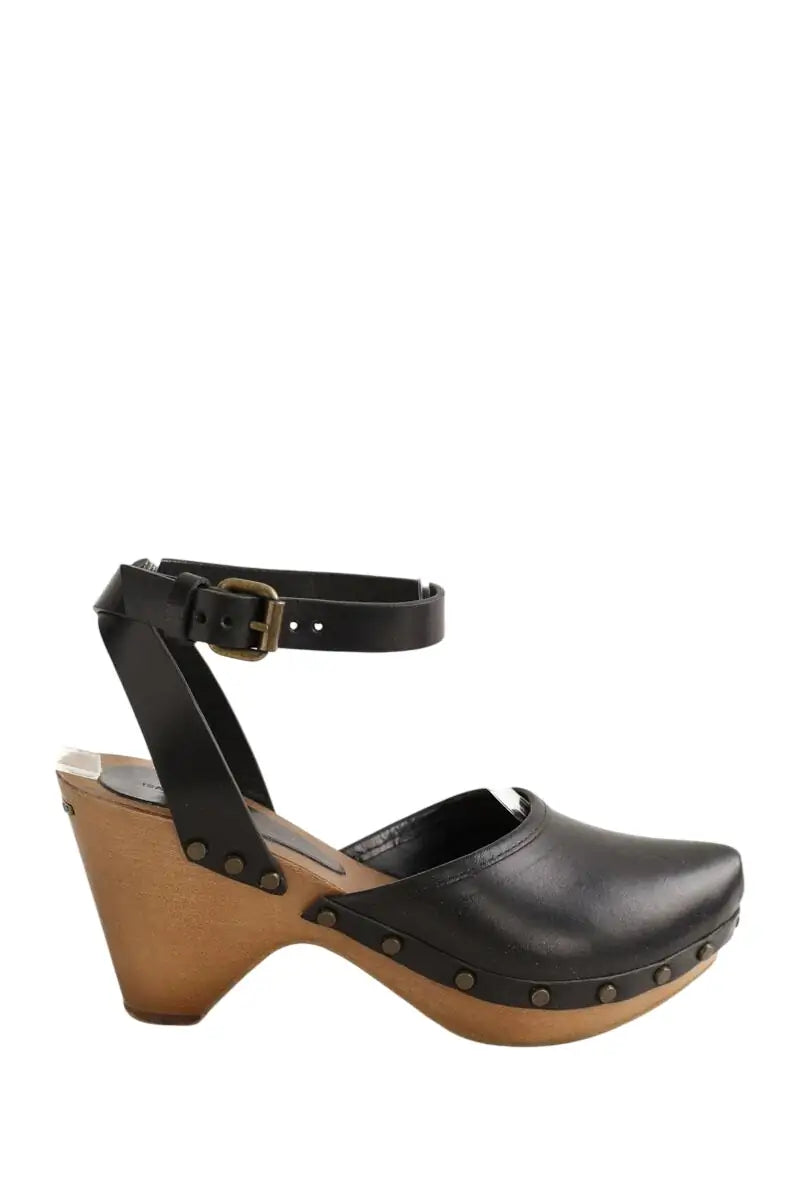 Sabots Isabel Marant Noir en Cuir, taille 36 - Seconde Main