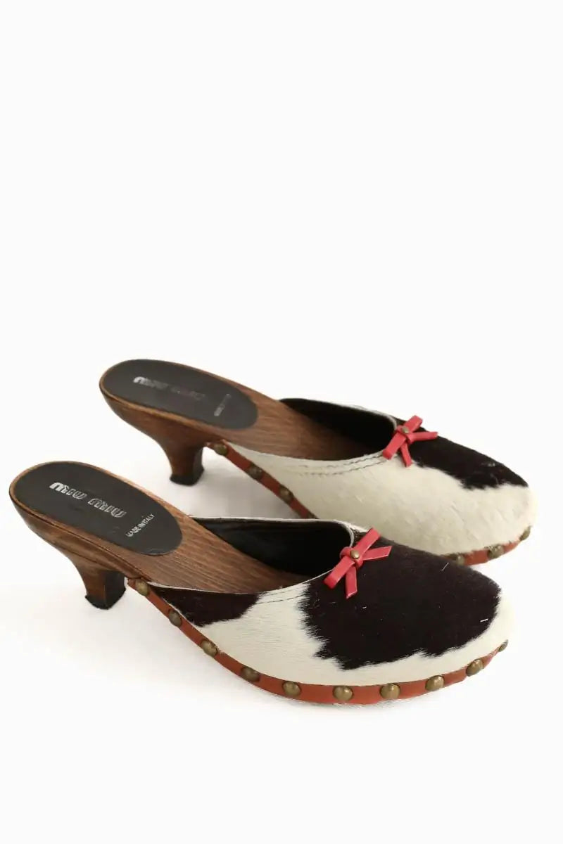 Sabots Miu Miu Marron en Fourrure