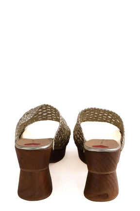 Sabots Tara Jarmon Doré en Cuir