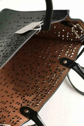 Sac à bandoulière Alaïa Garance 16 Anthracite en Cuir
