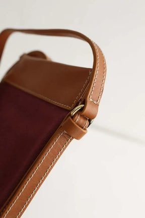 Sac à bandoulière Antik Batik Bordeaux en Coton