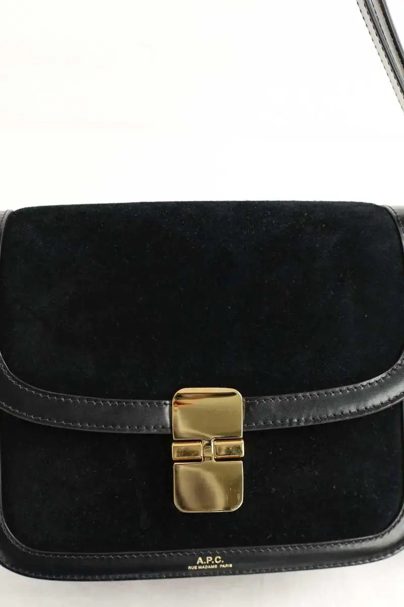 Sac à bandoulière APC Grace Noir en Cuir