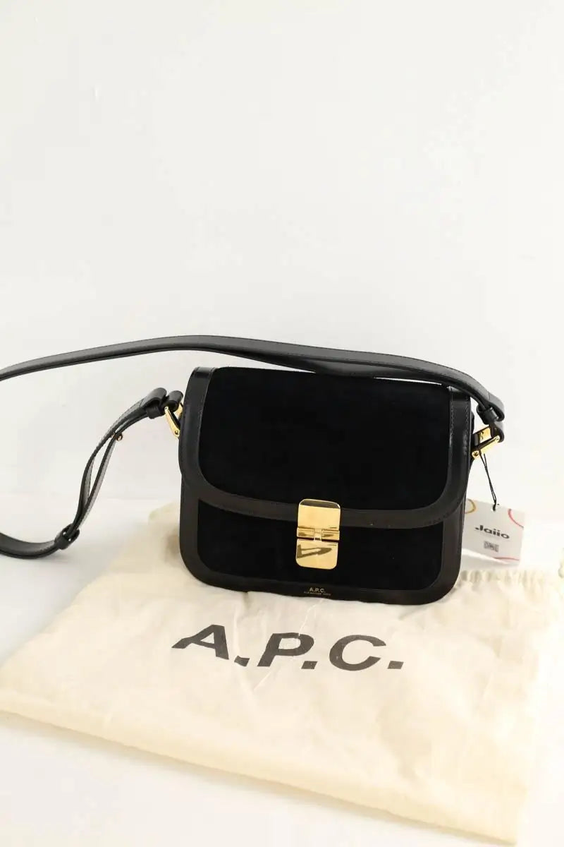 Sac à bandoulière APC Grace Noir en Cuir