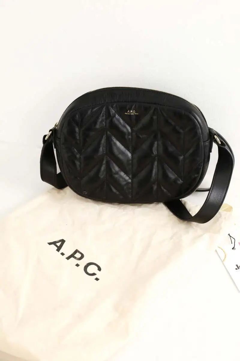 Sac à bandoulière APC Noir en Cuir