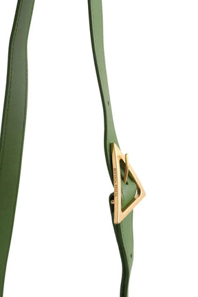 Sac à bandoulière Bottega Veneta Cassette Padded Vert en Cuir