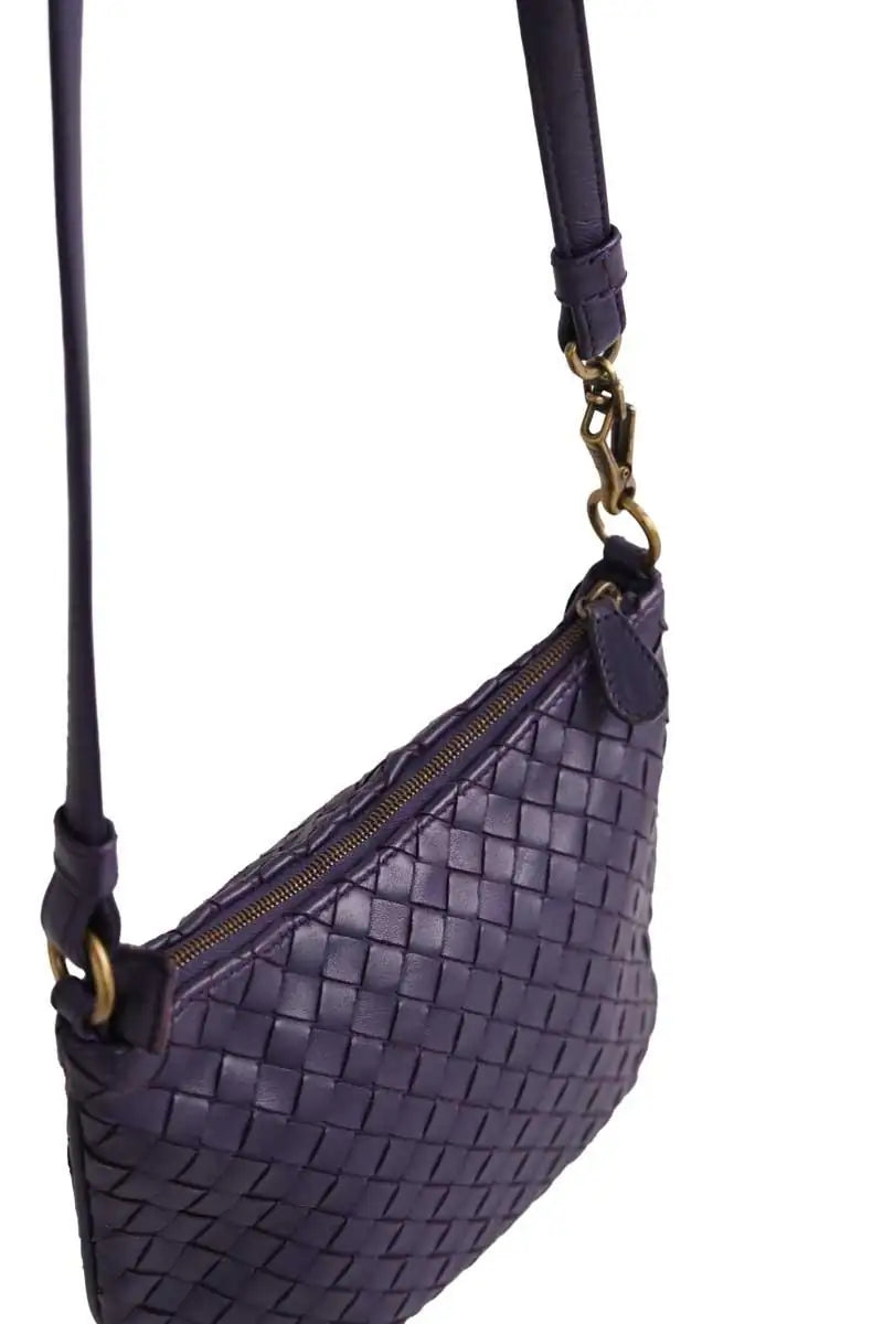 Sac à bandoulière Bottega Veneta Violet en Cuir