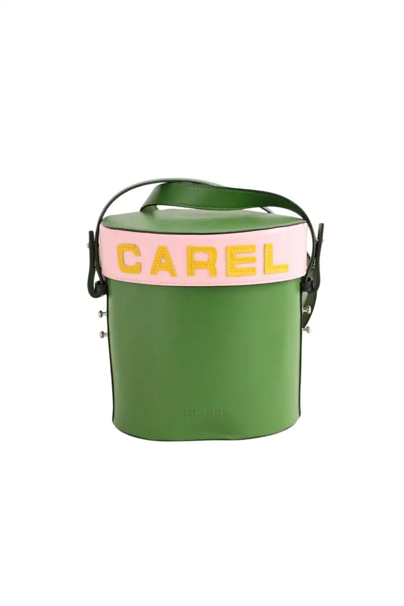 Sac à bandoulière Carel BIBI Vert en Cuir - Seconde Main