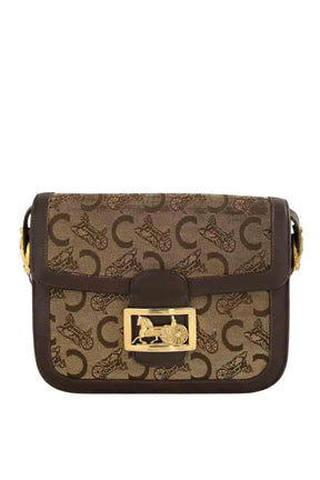Sac à bandoulière Celine Crécy vintage Marron en Cuir - Seconde Main