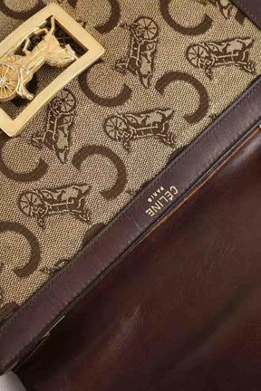 Sac à bandoulière Celine Crécy vintage Marron en Cuir