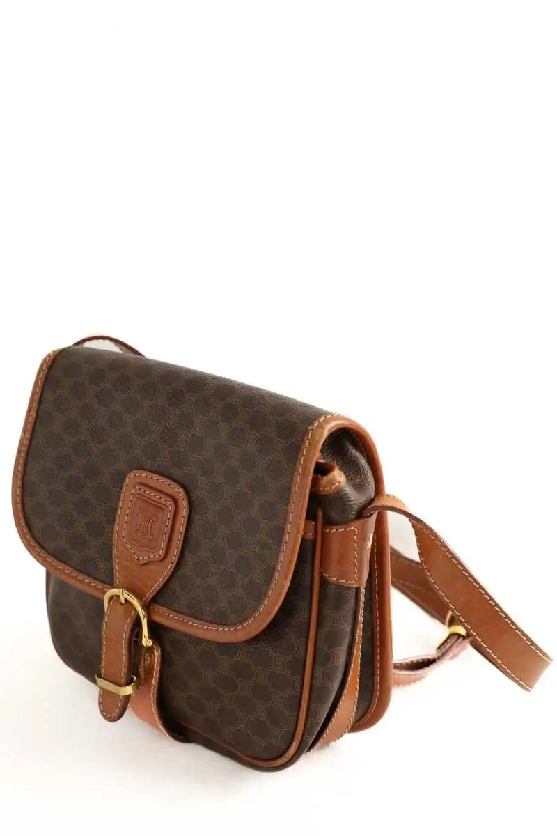 Sac à bandoulière Celine Marron en Cuir