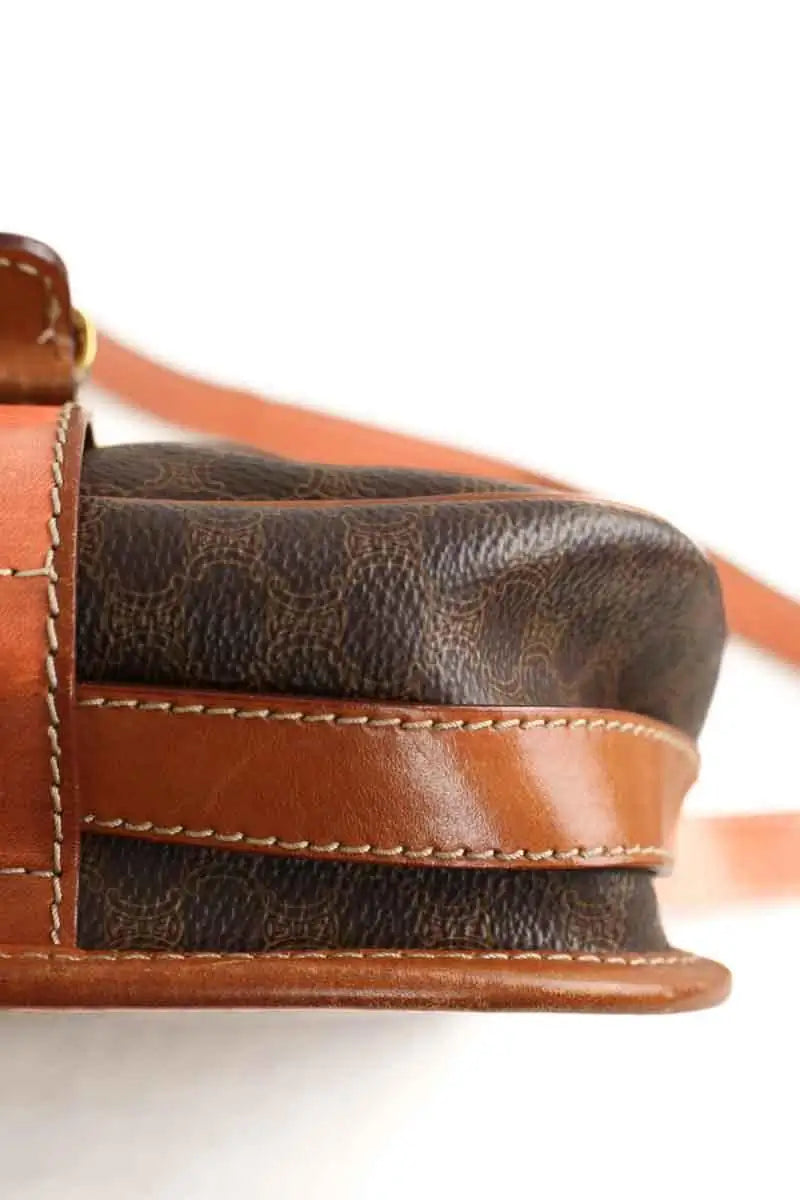 Sac à bandoulière Celine Marron en Cuir