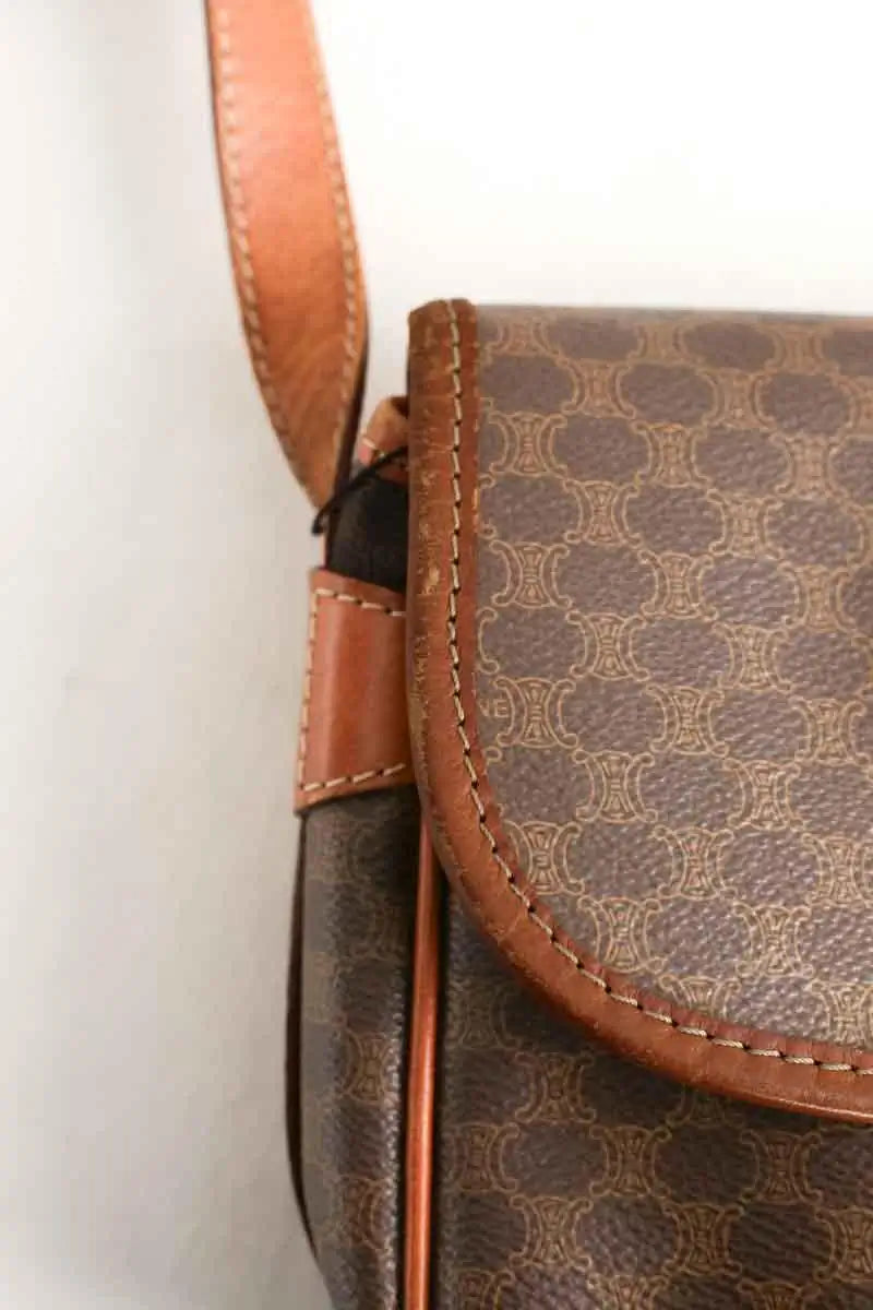 Sac à bandoulière Celine Marron en Cuir