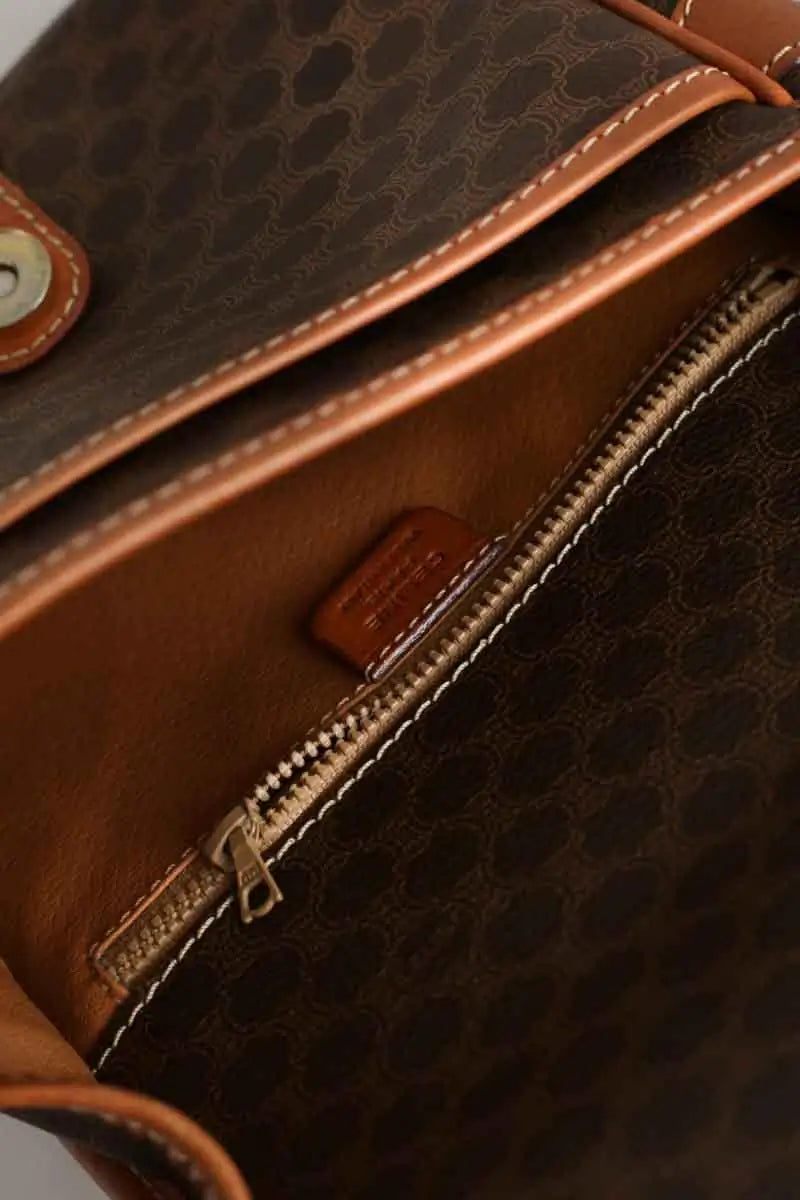 Sac à bandoulière Celine Marron en Cuir