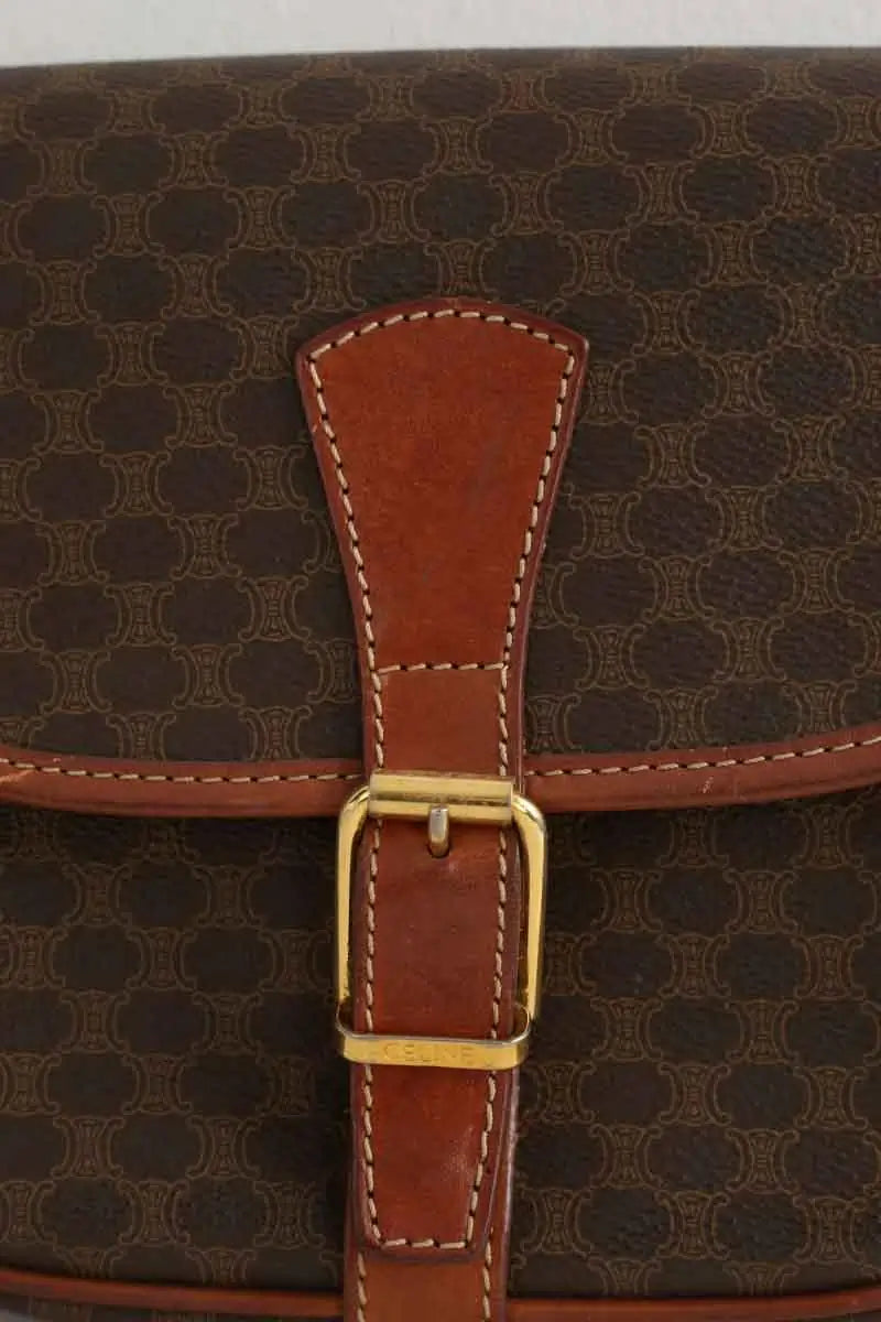 Sac à bandoulière Celine Marron en Cuir