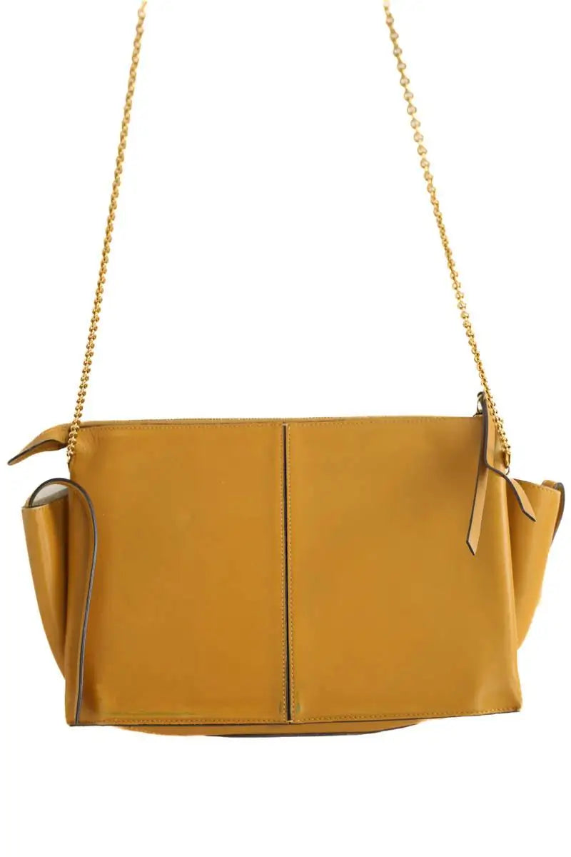 Sac à bandoulière Celine Tri-Fold Camel en Cuir