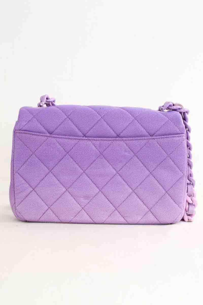 Sac à bandoulière Chanel 2020 small quilted my everything flap crossbody Violet en Cuir
