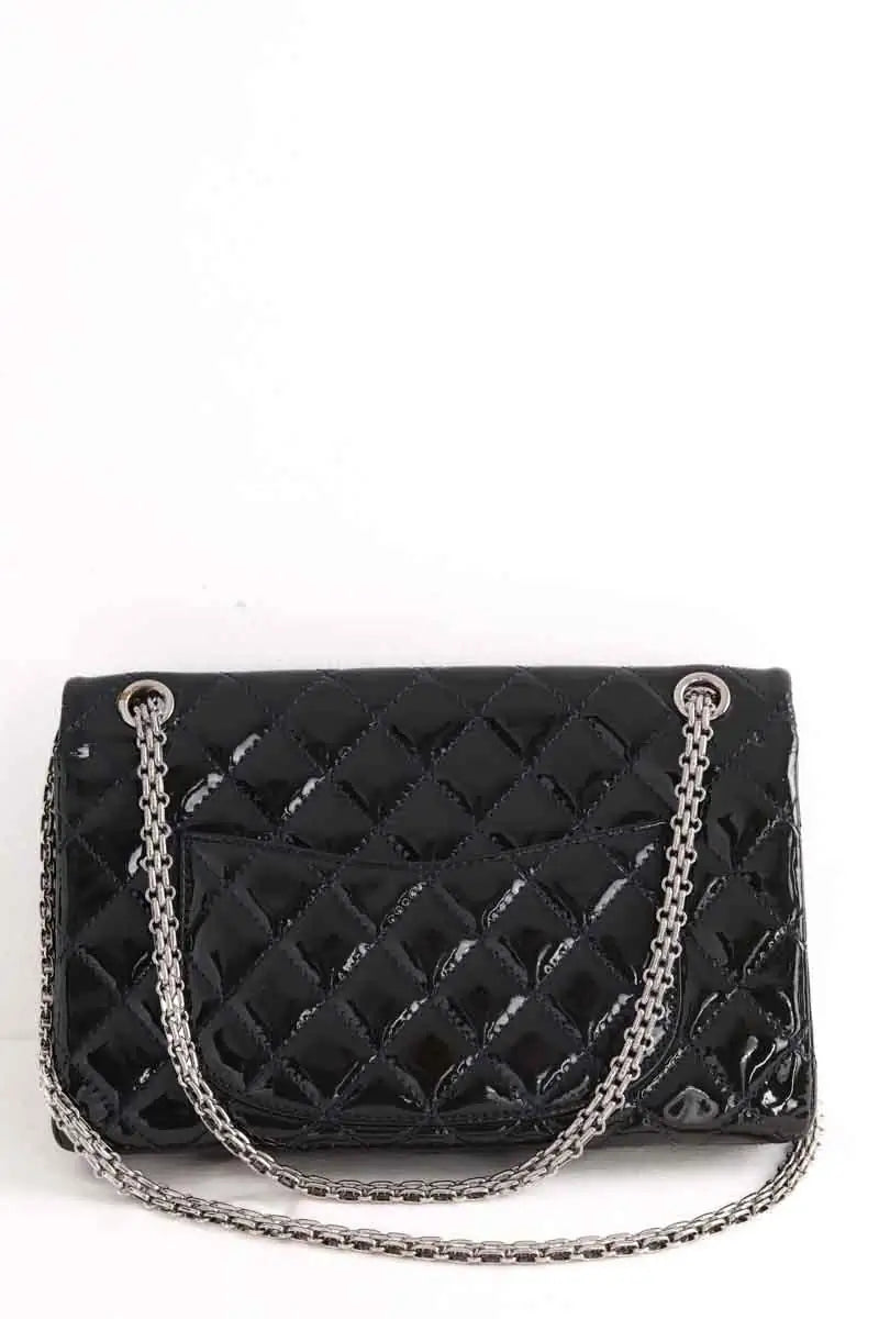 Sac à bandoulière Chanel 2.55 Noir en Cuir verni
