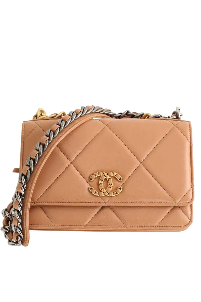 Sac à bandoulière Chanel Beige en Cuir - Seconde Main