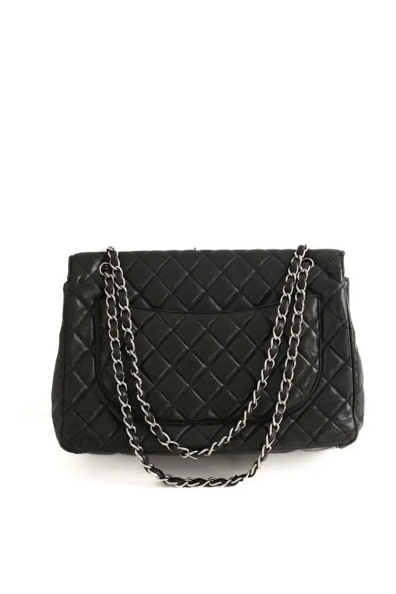 Sac à bandoulière Chanel Maxi Jumbo Noir en Cuir