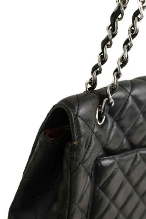 Sac à bandoulière Chanel Maxi Jumbo Noir en Cuir