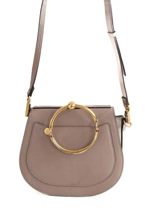 Sac à bandoulière Chloé Bracelet Nile  Beige en Cuir