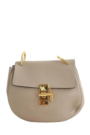 Sac à bandoulière Chloé Drew small Beige en Cuir - Seconde Main