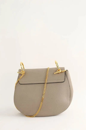 Sac à bandoulière Chloé Drew small Beige en Cuir