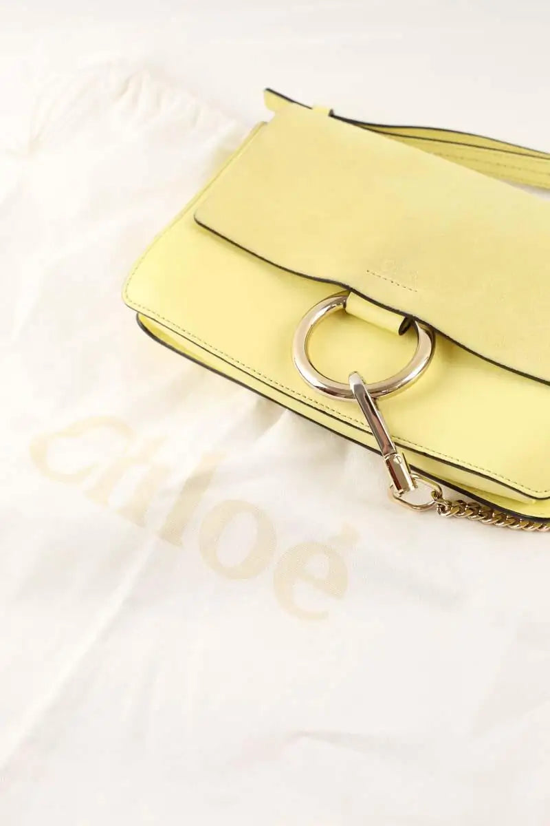Sac à bandoulière Chloé Jaune en Cuir