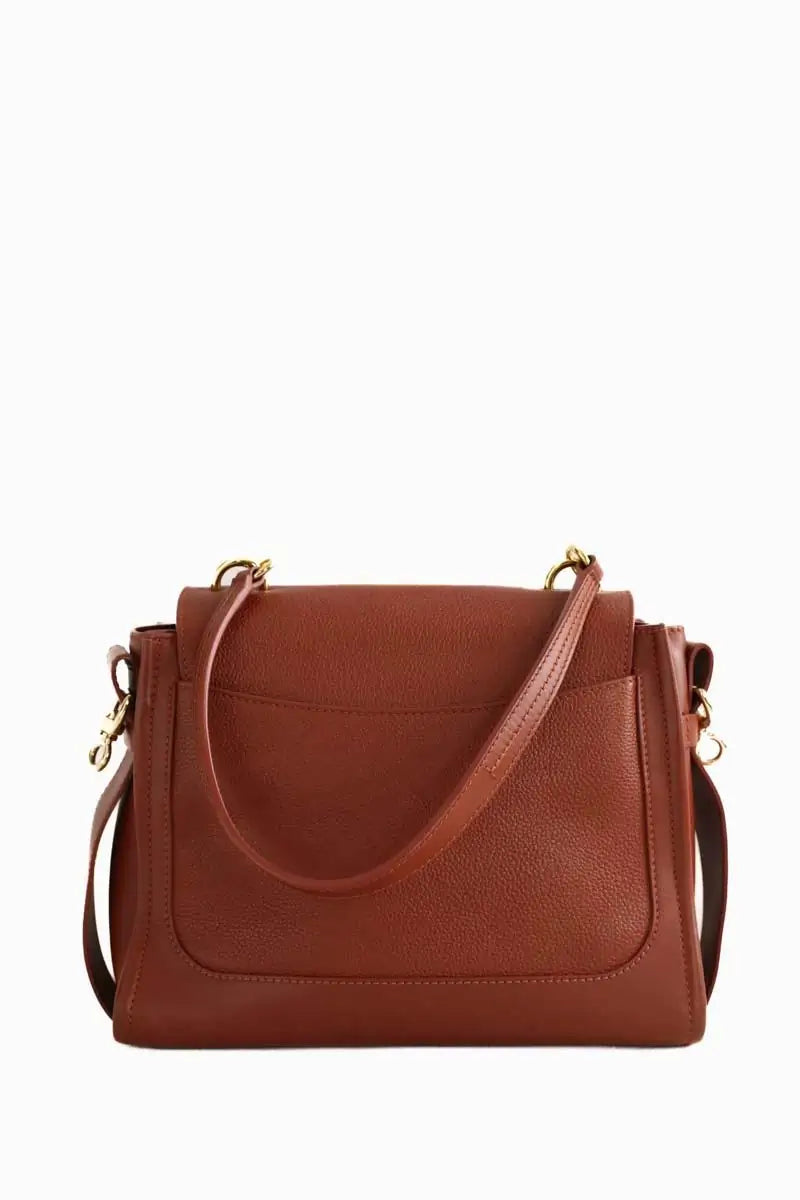 Sac à bandoulière Chloé Tess Day Marron en Cuir