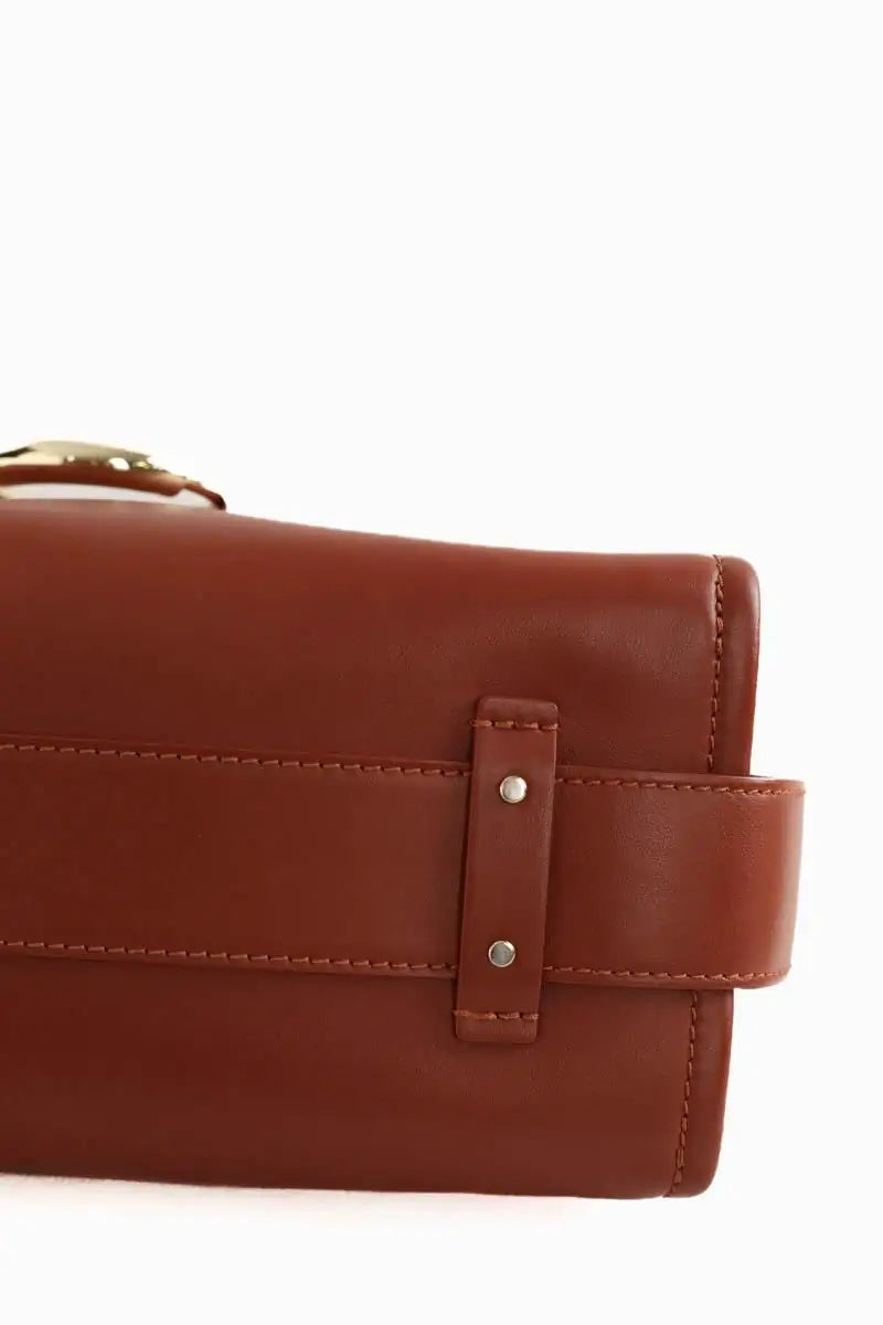 Sac à bandoulière Chloé Tess Day Marron en Cuir