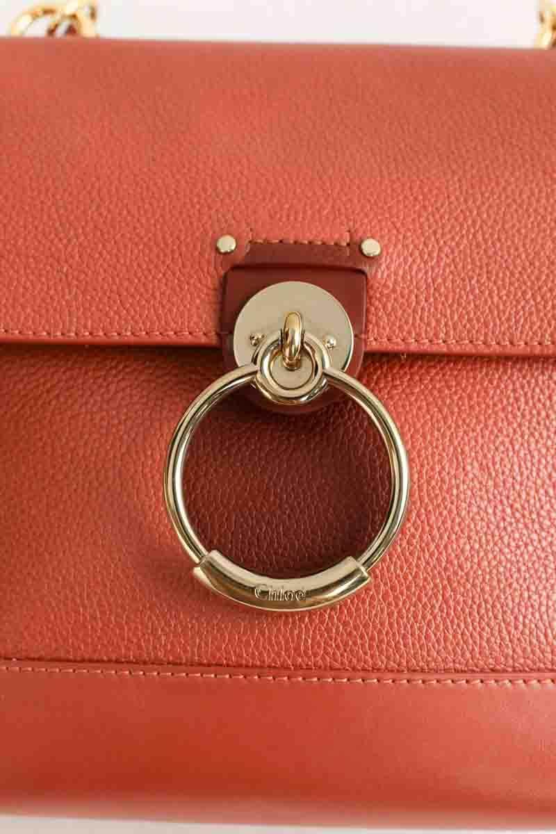 Sac à bandoulière Chloé Tess Day Marron en Cuir