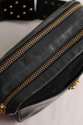 Sac à bandoulière Claris Virot Lily Noir en Cuir