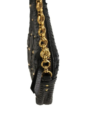 Sac à bandoulière Claris Virot Noir en Cuir