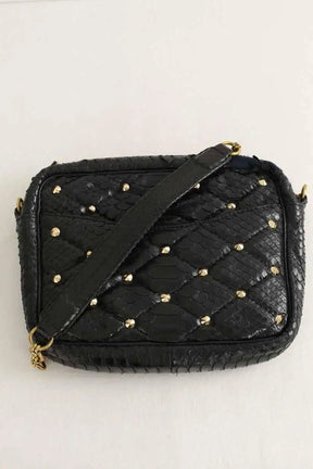Sac à bandoulière Claris Virot Noir en Cuir