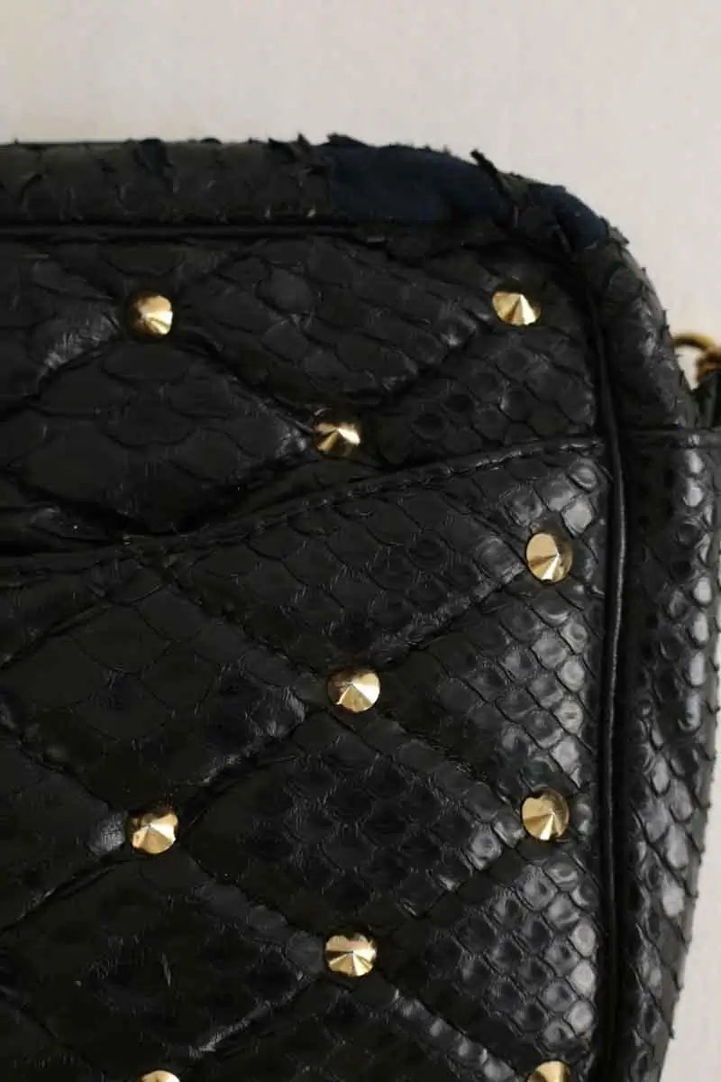 Sac à bandoulière Claris Virot Noir en Cuir