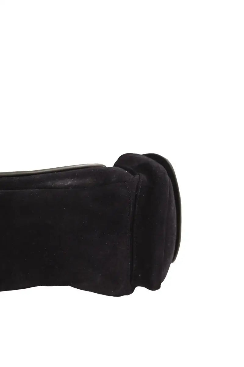 Sac à bandoulière Claris Virot Noir en Daim