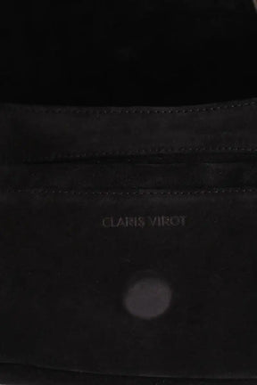 Sac à bandoulière Claris Virot Noir en Daim
