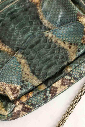 Sac à bandoulière Claris Virot Vert en Cuirs exotiques