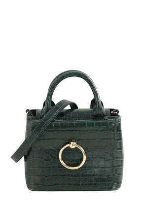 Sac à bandoulière Claudie Pierlot Anouck Vert en Cuirs exotiques - Seconde Main