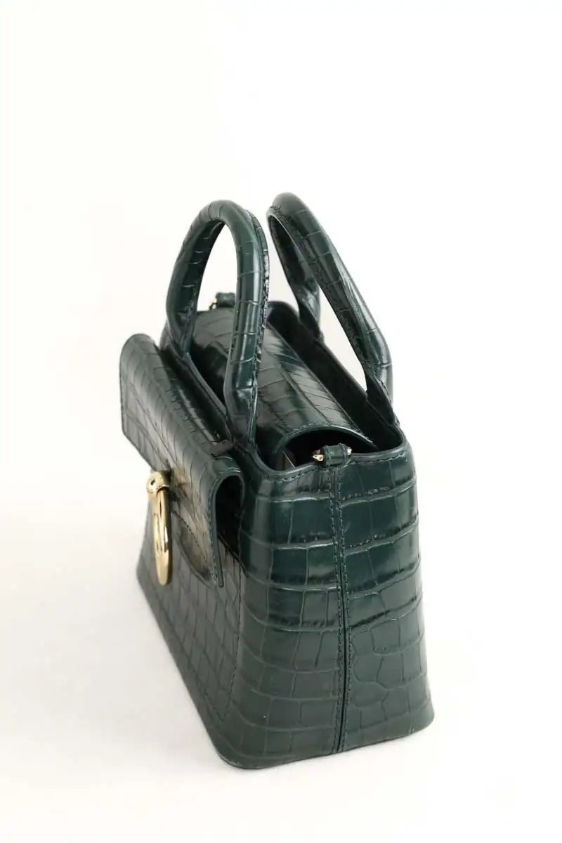 Sac à bandoulière Claudie Pierlot Anouck Vert en Cuirs exotiques