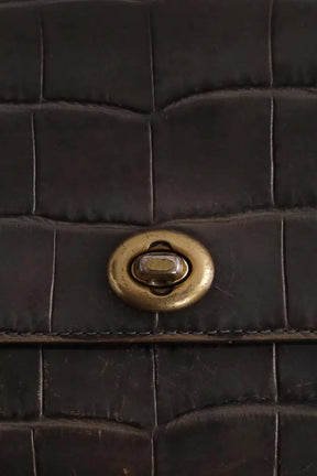 Sac à bandoulière Coach Anthracite en Cuir
