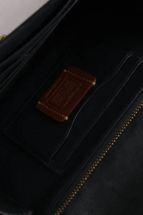 Sac à bandoulière Coach Anthracite en Cuir