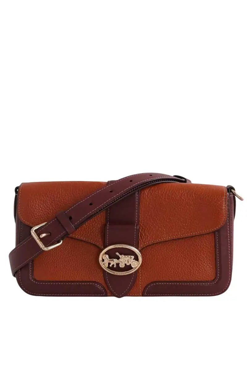 Sac à bandoulière Coach Georgie Orange en Cuir - Seconde Main
