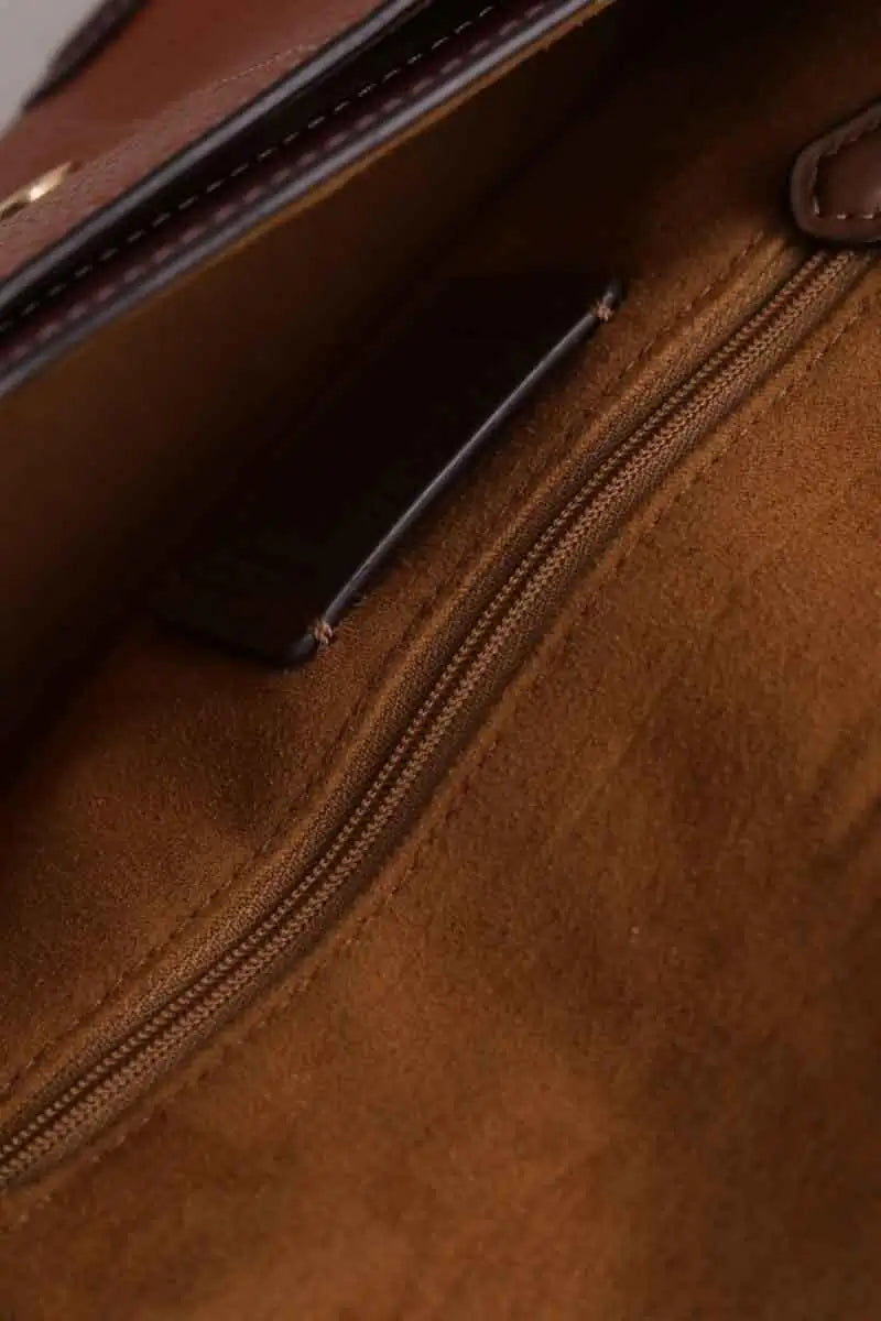 Sac à bandoulière Coach Georgie Orange en Cuir