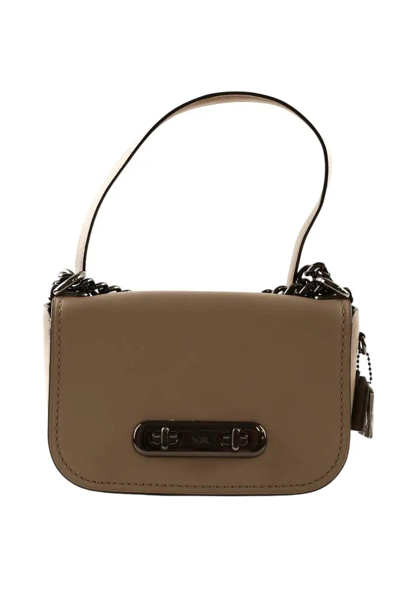 Sac à bandoulière Coach Swagger 20 Gris en Cuir - Seconde Main