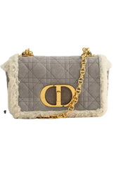 Sac à bandoulière Dior 30 montaigne Gris en Cuir - Seconde Main