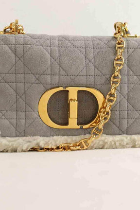 Sac à bandoulière Dior 30 montaigne Gris en Cuir